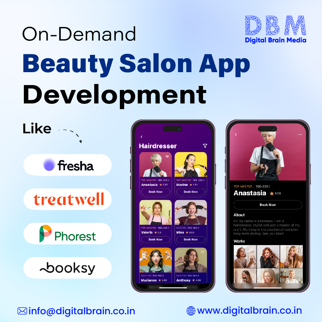 DigitalBrainMe7's tweet image. Empower your #beautysalon with a custom mobile app! 💅

📋 Take appointments 24/7
📞 Consult with customers
💳 Go cashless with online payments
📸 Share offers and updates

👉 Visit Us-: digitalbrain.co.in
👉 Email Us-: info@digitalbrain.co.in

 #salonappdevelopment #develop