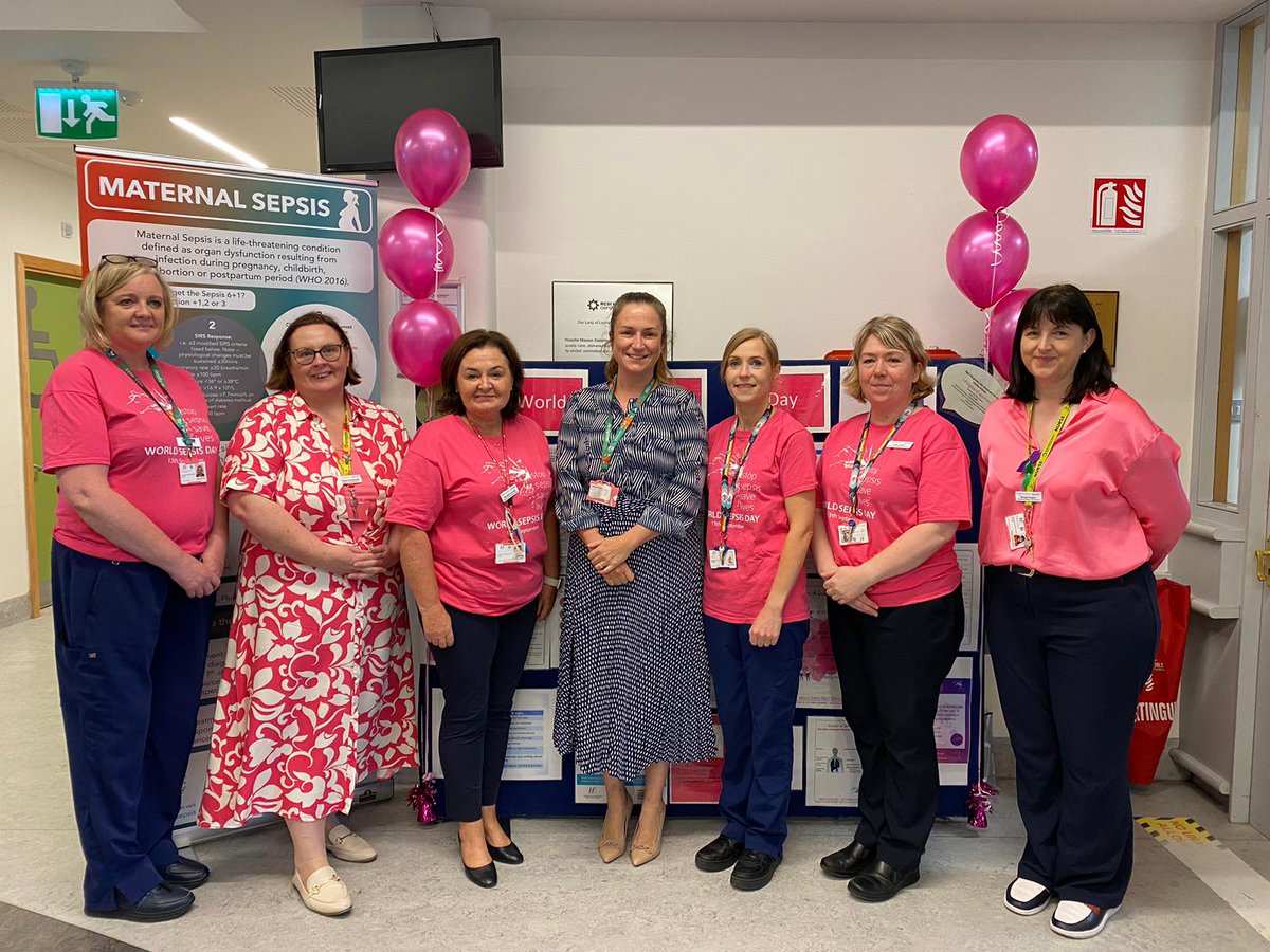 @OLOLMat_Unit @Deirdre40505532 turns pink today to celebrate #WorldSepsisDay @gra_milne12 @izzybissy @emer_mc_c @aconnor37 @Adrienn22975210