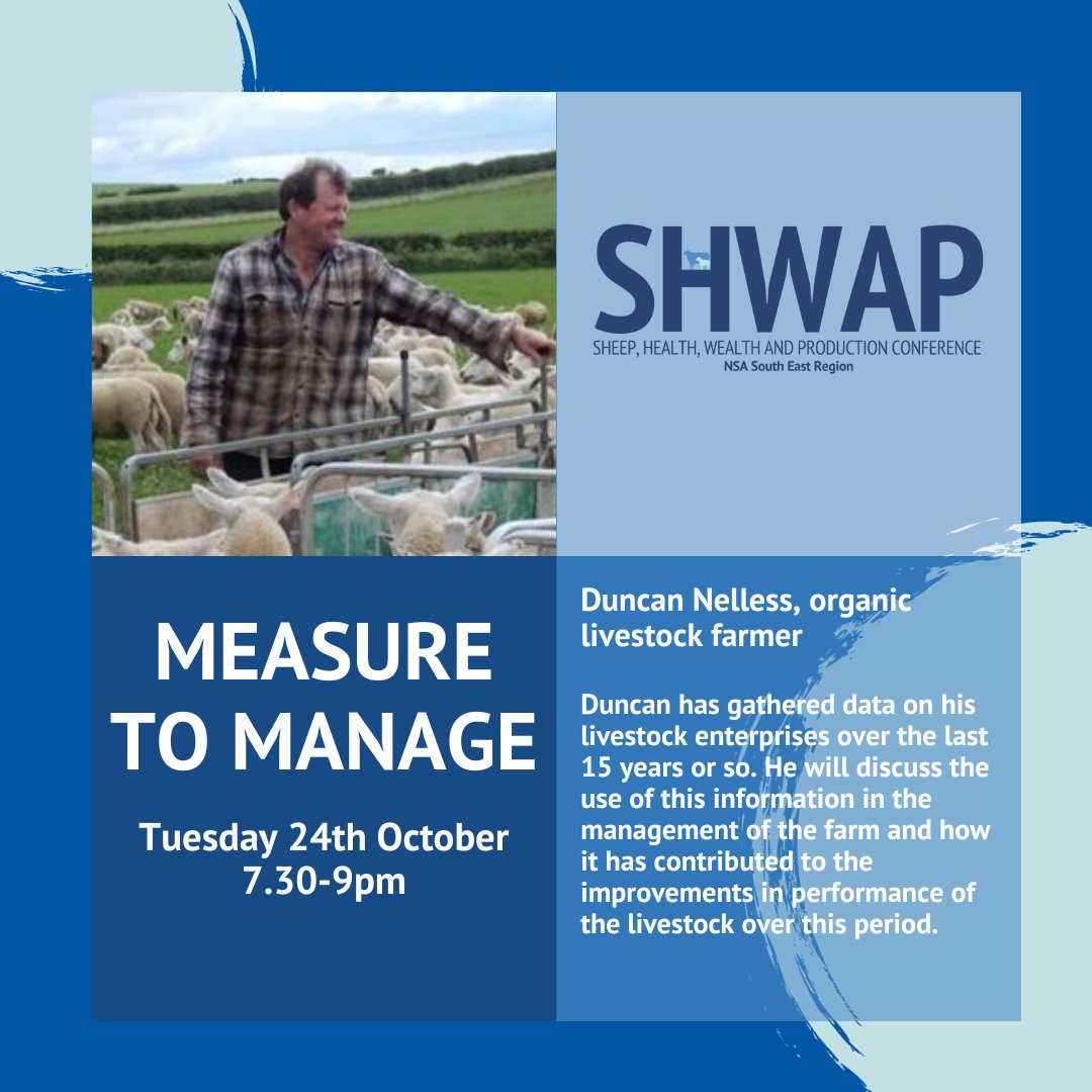 natsheep's tweet photo. ⭐️SPEAKER SPOTLIGHT⭐️

💻NSA South East Region SHWAP online

2️⃣Session Two
📆Tuesday 24th October
⏰7.30-9pm

Hear from Duncan Nelless amongst other speakers on ‘Deriving value from data’

Register to attend this FREE session now⤵️
https://t.co/VCvoHpLmBA

#SHWAP https://t.co/6KeVDvhiTM