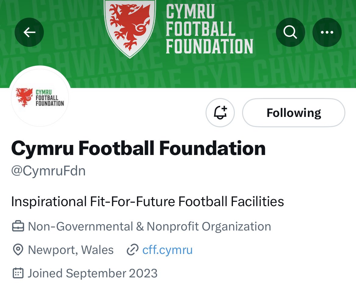 SamL1oyd's tweet photo. The #CymruFootballFoundation is finally on Twitter! 

Head over to 👉🏻@CymruFdn https://t.co/4KgJtXHQVj