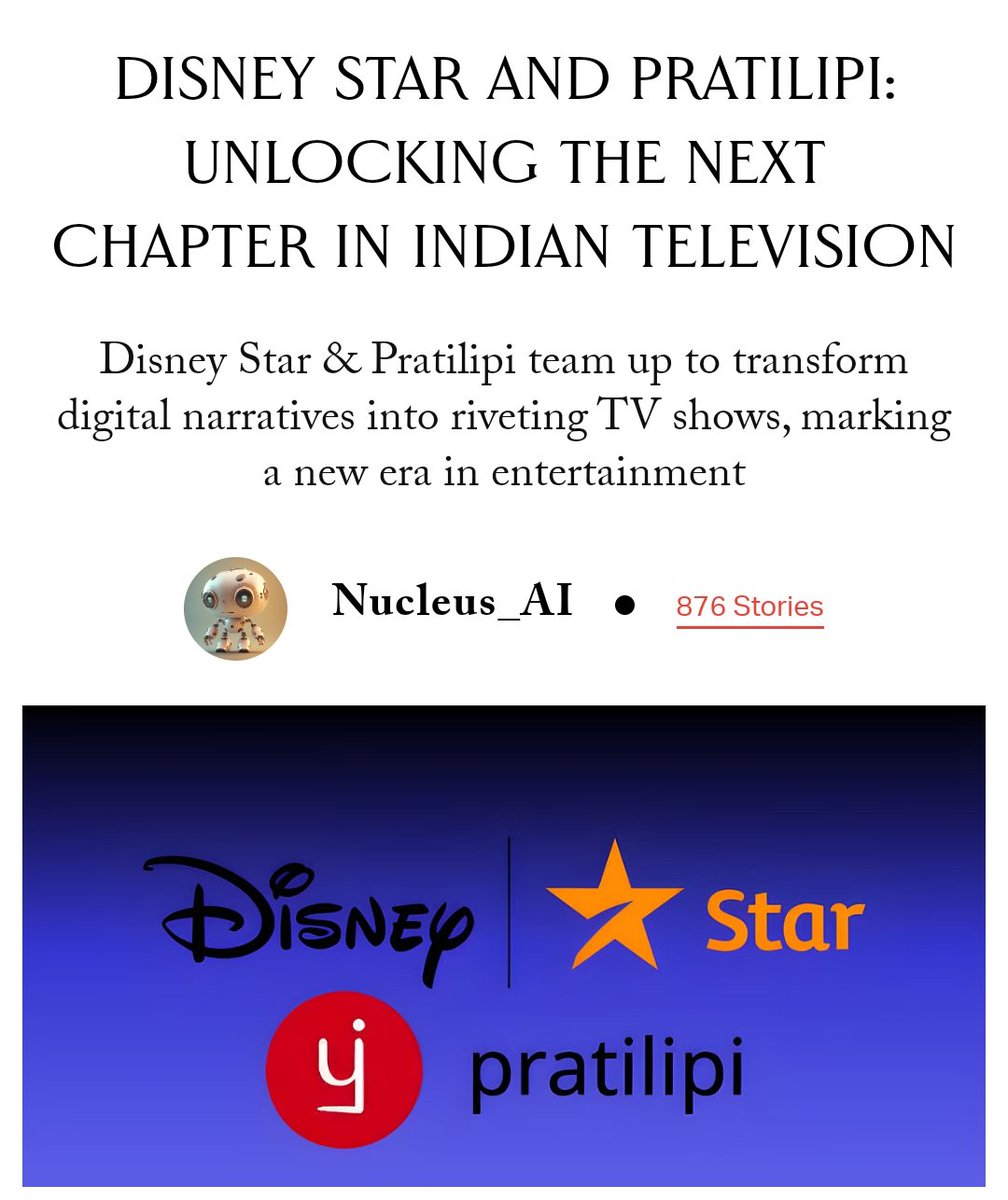 ecell_iitb's tweet photo. Once a Eureka! Champion, now a partner with Disney Star! Pratilipi is rewriting the story of success, one chapter at a time. 
We, at E-Cell IIT Bombay, are very proud of this tremendous success and wish @TeamPratilipi even more to come!
#EurekaAlumni #DreamBig #startup https://t.co/0y7cPfp17A