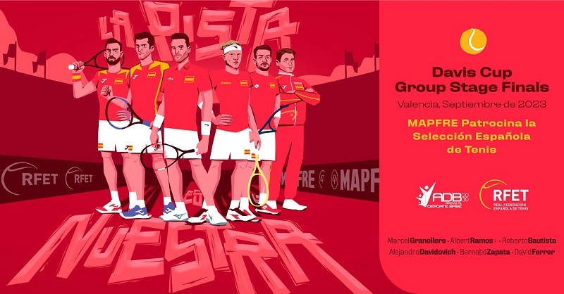 Del 12 al 17 de septiembre se disputará en Valencia la Fase de Grupos de las Finales de la Copa Davis. 🎾 ¡Con muchas ganas de ver jugar a la Selección Española! #MAPFREtenis