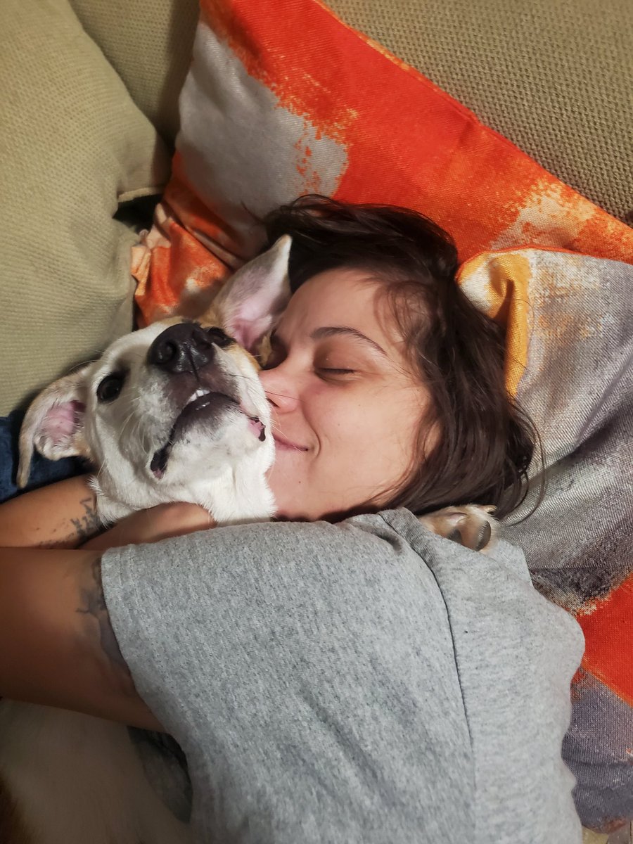 VowellDan's tweet photo. My #WomanCrushWednesday and our precious pup. @ktrnbdd https://t.co/m2wOd72igz