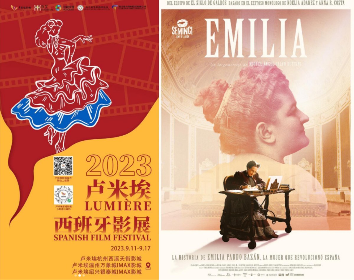 AlsiraGMaroto's tweet photo. 🇨🇳Comenzó Lumière Spanish Film Festival, Zhejiang, China, donde compite Emilia, de Miguel Ángel C. Buttini. Metraje a Emilia P. Bazán. ¡Estamos felices por el equipo!
#emilia
@emiliapb_film
#emiliapardobazan
#miguelangelcbuttini
@buttibuttibutti
#china
#LumiereSpanishFilmFestival https://t.co/RflRIZQDic