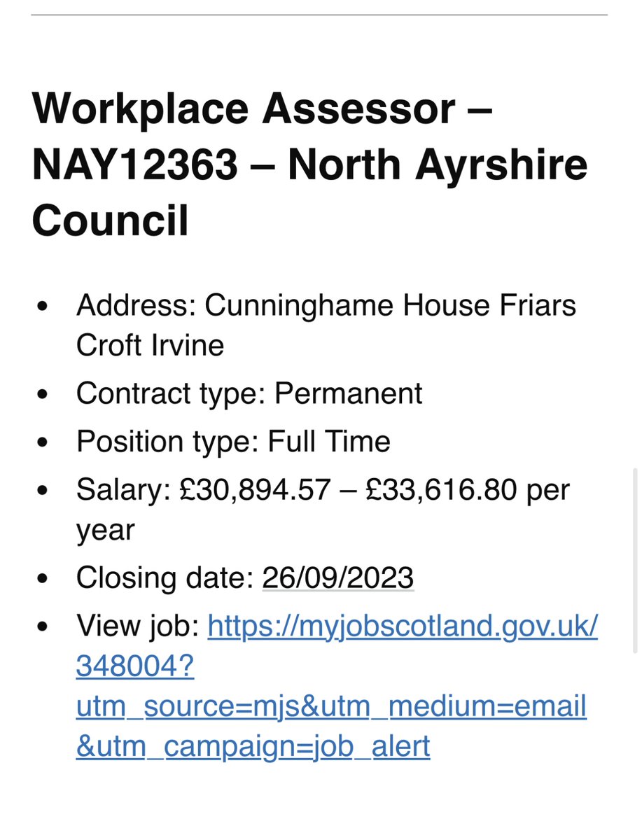 Vacant post within the Learning Development Team why not come and join our SVQ Team Full time post 37 hours closing date 26/09 <a href="/sahscp/">South Ayrshire Health and Social Care Partnership</a> <a href="/eahscp/">East Ayrshire HSCP</a> <a href="/EastDunHSCP/">East Dun HSCP</a> <a href="/RenHSCP/">Renfrewshire Health and Social Care Partnership</a> <a href="/InverclydeHSCP/">Inverclyde HSCP</a> <a href="/NA_CareatHome/">North Ayrshire Care at Home Service</a>