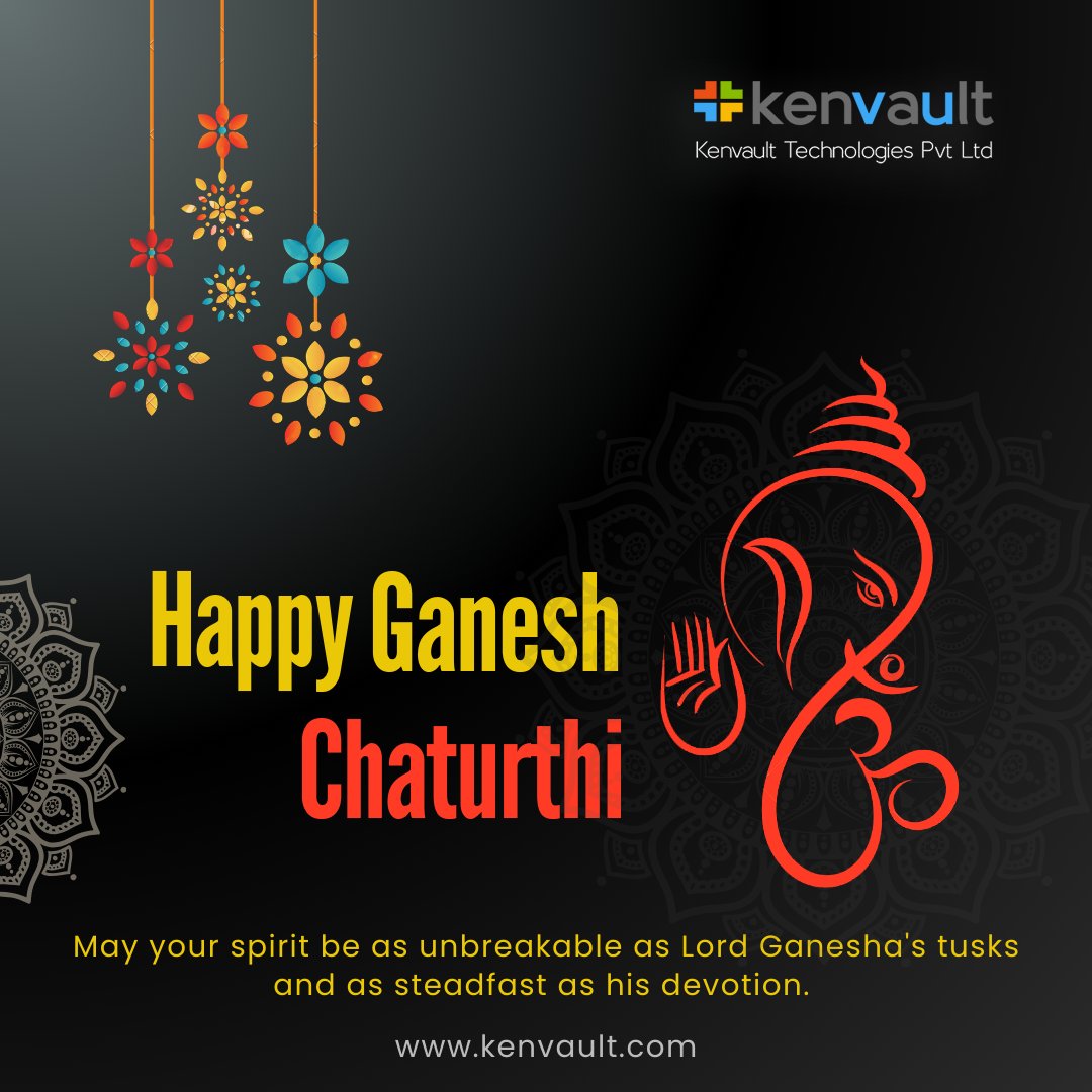 KenvaultTech's tweet photo. May your spirit be as unbreakable as Lord Ganesha's tusks and as steadfast as his devotion. Happy Ganesh Chaturthi!

#GaneshChaturthi #GaneshChaturthiWishes #HappyGaneshChaturthi #VinayakChavithi #VinayakChaturthi https://t.co/hj1fGxK1gR