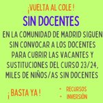 Photo by 🍏Interinos Docentes en Lucha, Madrid🍏 (@MADinterinos)