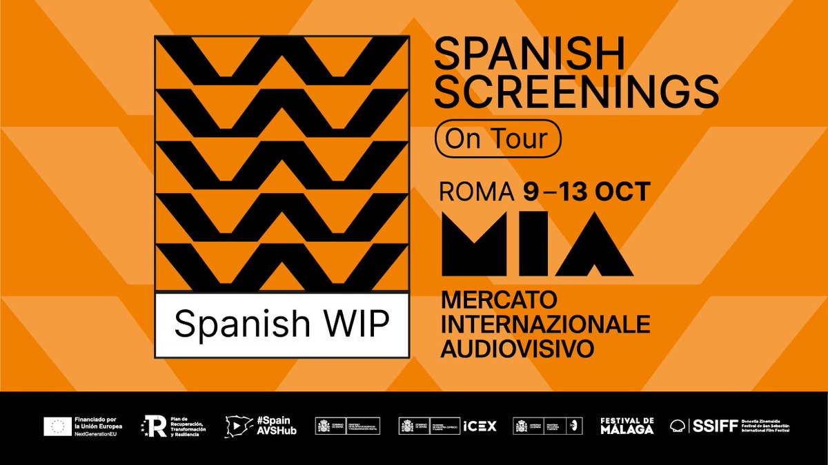 Spanish Screenings (@spscreenings) on Twitter photo ES | ⚙️ 4 películas en fase de postproducción forman parte de #SpanishWIP en esta edición de #SpanishScreeningsOnTour2023 donde conectarán con profesionales de compras y decision makers presentes en <a href="/MIAmarket_Rome/">MIA | Mercato Internazionale Audiovisivo</a> de Roma. Las seleccionadas son: ES | ⚙️ 4 películas en fase de postproducción forman parte de #SpanishWIP en esta edición de #SpanishScreeningsOnTour2023 donde conectarán con profesionales de compras y decision makers presentes en <a href="/MIAmarket_Rome/">MIA | Mercato Internazionale Audiovisivo</a> de Roma. Las seleccionadas son:
