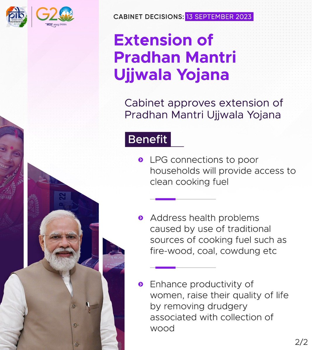 cliQIndiaMedia's tweet photo. #CabinetDecisions | Cabinet approves scheme for release of grant to support #LPG connections to Women under Pradhan Mantri #UjjwalaYojana, 75 lakh LPG connections over three years with total financial implication of Rs.1650 crore

#cliQIndia https://t.co/sDPQ6BFGNW