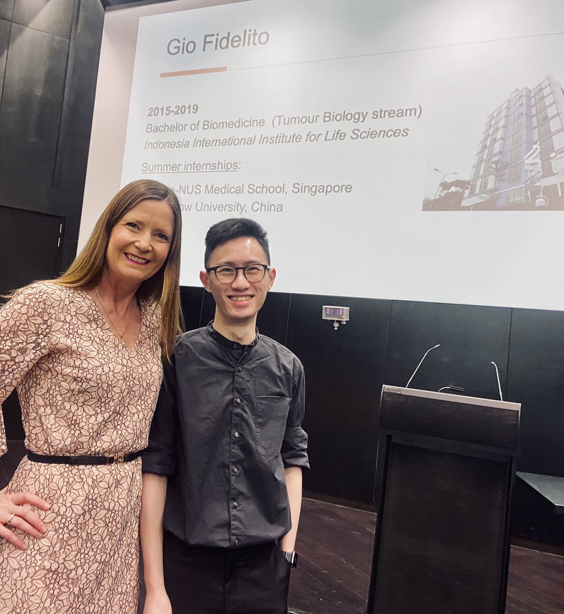 ReneaTaylor1's tweet photo. It was an honour to be part of @GFidelito’s PhD oration today @UniMelb - he is talented student with a thirst for new knowledge and innovation. A bright scientific career lies ahead #CancerResearch #Metabolism #LipidBiology #ProstateCancer https://t.co/GFhsAJd997