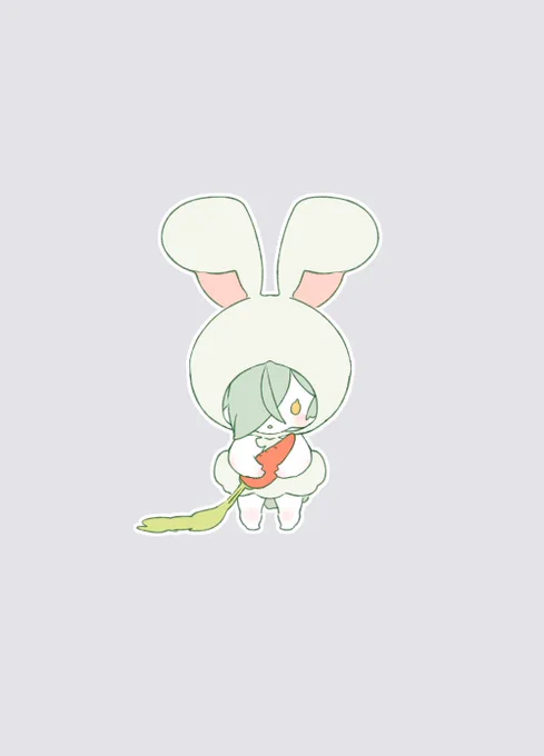 ちんまりひざまうくんうさぎ 