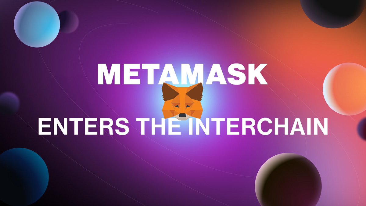 MetaMask enters the interchain ⚛️

The Cosmos Snaps extension for <a href="/MetaMask/">MetaMask 🦊</a> is now live via <a href="/Mystic_Labs_/">Mystic Labs ⊽</a>

MetaMask users can now explore an ever-expanding ecosystem of interconnected blockchains via #IBC

Start your interchain journey 👇  
metamask.mysticlabs.xyz