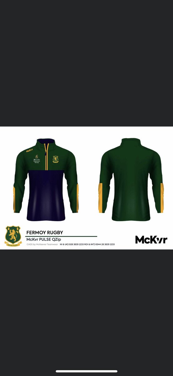 FermoyRFC's tweet photo. New Leisure Wear Portal opening soon in partnership with McKeever Sports. 

Portal will open for 3 weeks only, so keep an eye out on the Fermoy RFC Facebook page and Website for the link to purchase in the coming days!!

See selection of items that will be available below https://t.co/i7qLOqMjQE