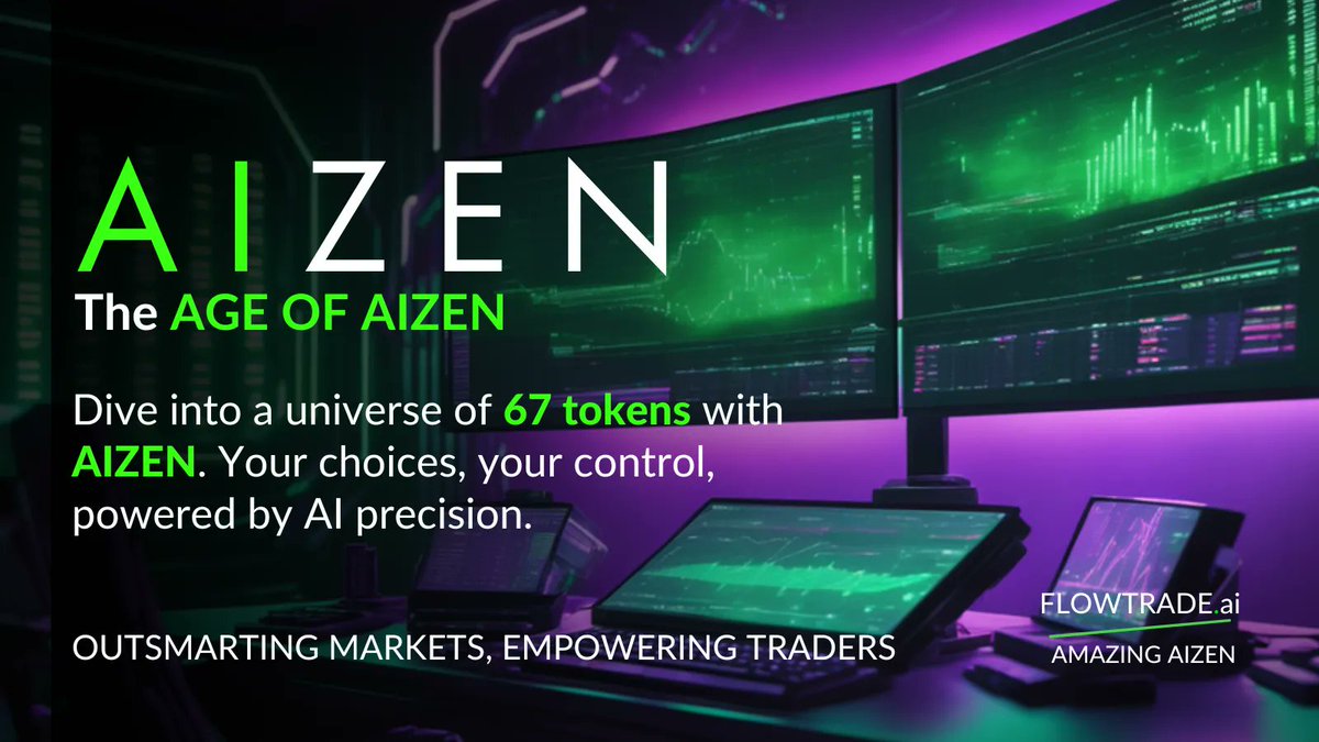 Why settle for less? #AIZEN not only offers you a vast range of #tokens, but also the power of #forecasting #peak prices. Step into the future of trading today 📈 💥

#NextGenTrading #BTC #ETH #Binane #Kucoin #AI #Fintech