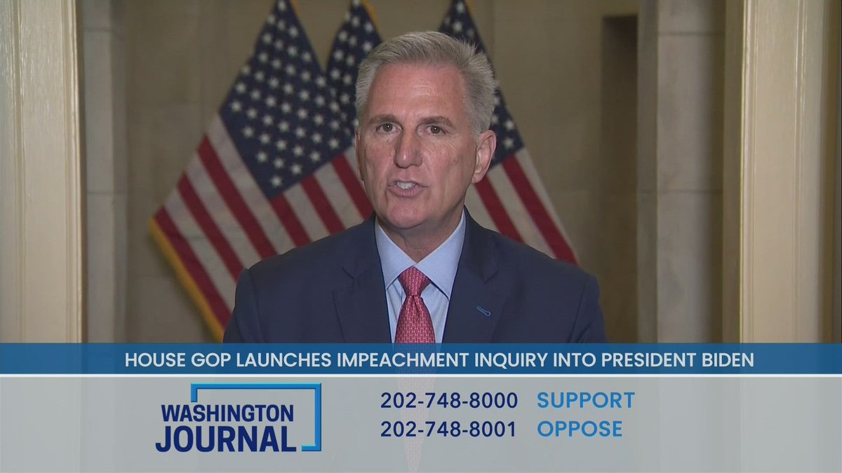 cspanwj's tweet image. House GOP launches impeachment inquiry into President Biden.

Call, text, or post to share your thoughts.

Watch live here: bit.ly/43iFb7z