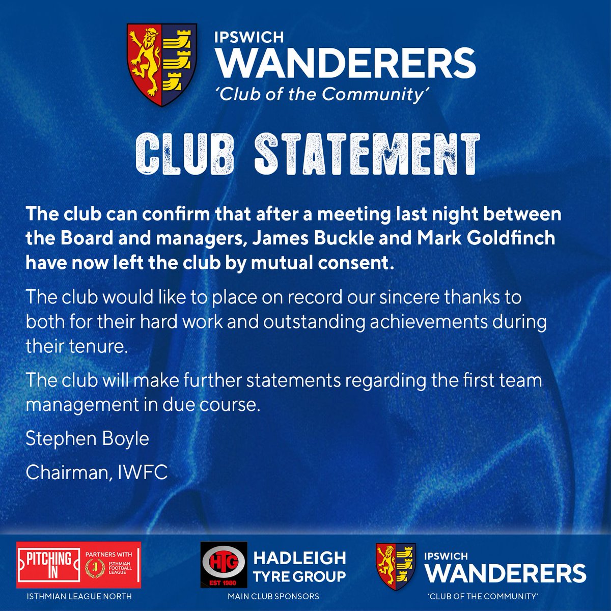 Ipswich Wanderers FC tweet media