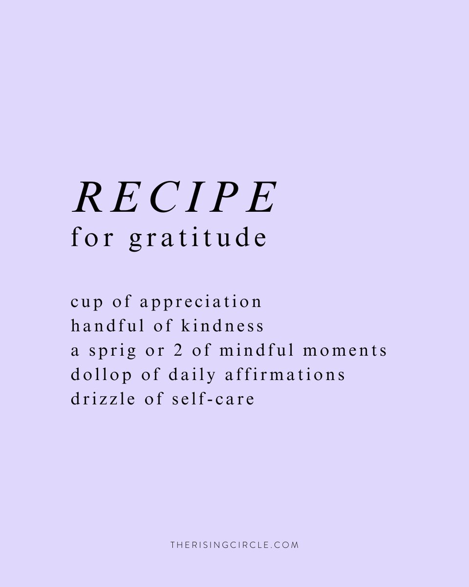 A recipe for gratitude 🫶🏽