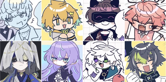 つえ〜〜やっと全員描いたかも 