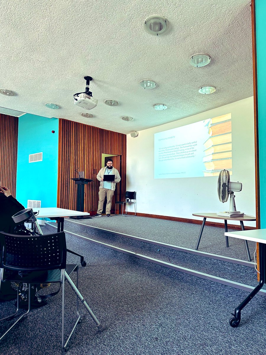 The last panel of the day, beginning with a paper by the amazing Sam Walker, who is discussing power and justice in Agatha Christie’s Halloween Party! 🎃 👻 ✨ thank you so much, Sam! Such a fascinating perspective! #Agatha2023