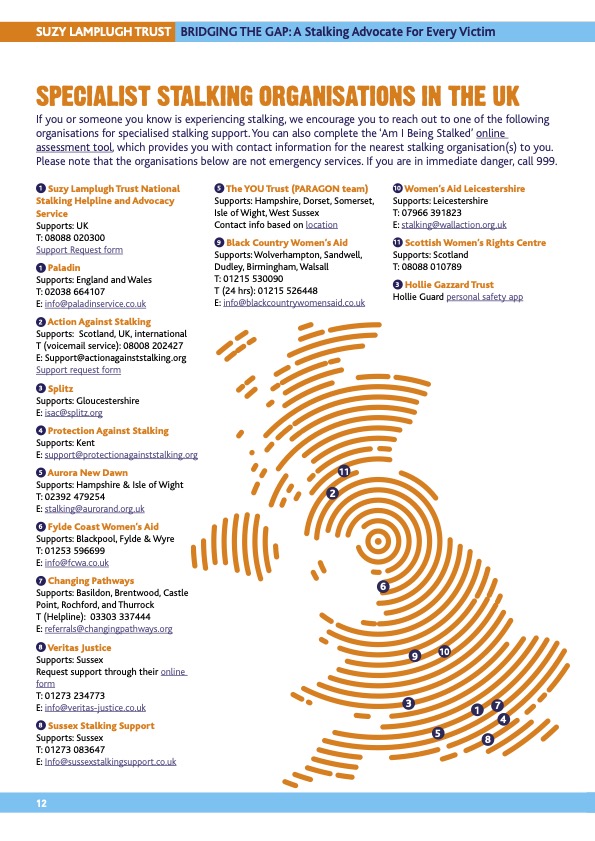 Independent Stalking Advocates (ISAs) provide victims of stalking with emotional support and practical advice. Here are some of the specialist stalking support services across the UK that are there to support you, including <a href="/TalkingStalking/">Stalking Helpline UK</a> at 0808 802 0300.