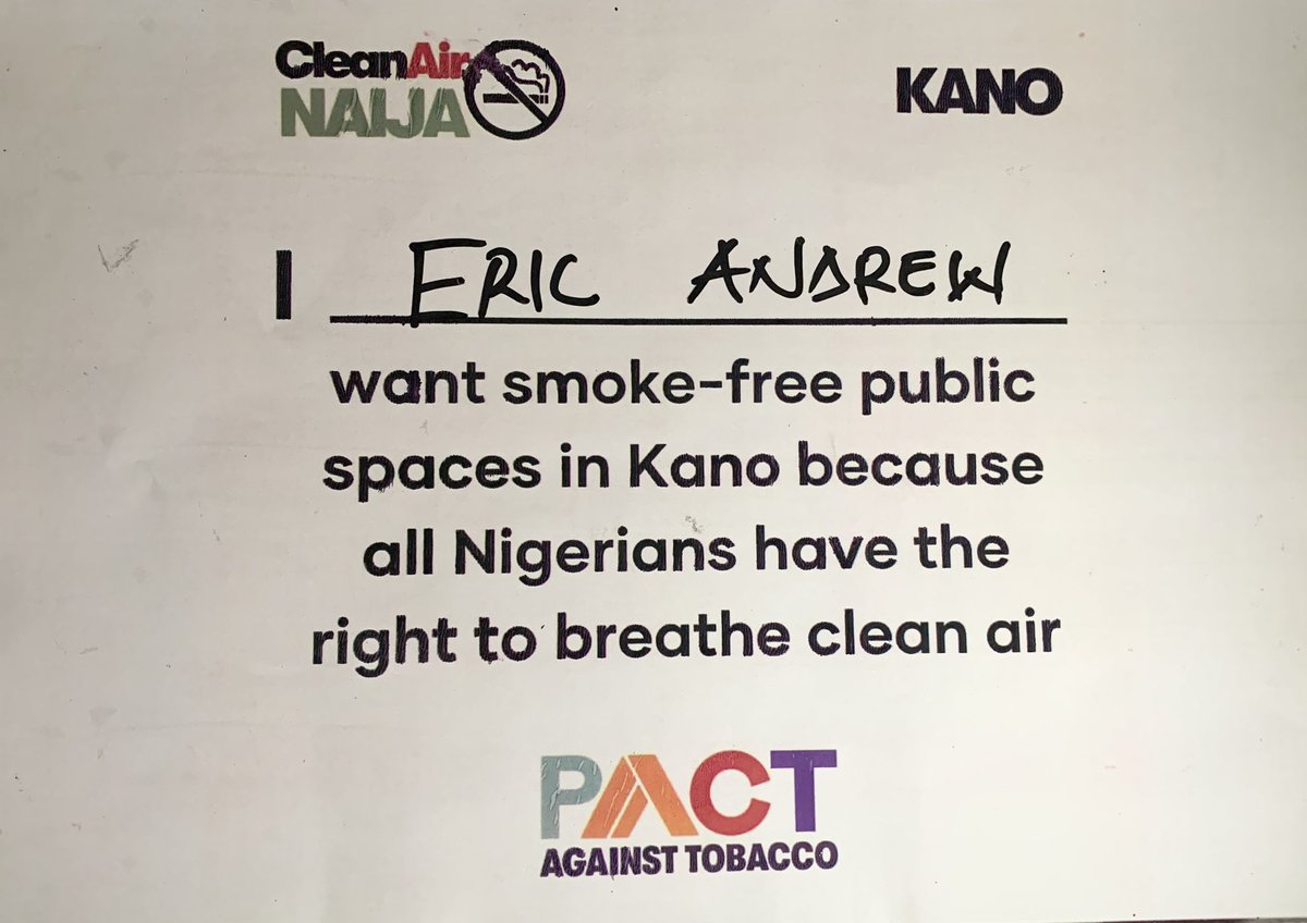ericofthenorth_'s tweet photo. #CleanAirNaija @tobaccofreeng https://t.co/Bwbyo5qOMC