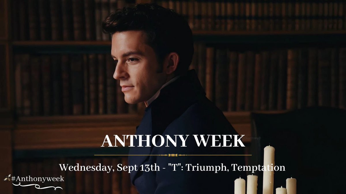 KateAnthonyWeek's tweet image. 🐝 #AnthonyWeek, Wednesday 13th:

😎 Prompt: T (Triumph. Temptation)

🤔 Question: What is your favourite Anthony having heart eyes for Kate moment?

🔥 Thirst trap: Anthony’s chest

🤩 Jonny Appreciation: Favourite Jonny red carpet/fashion show appearance

#Bridgerton
