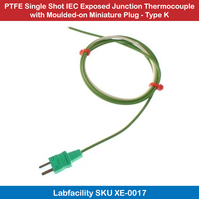 Labfacility's tweet photo. PTFE Single Shot IEC Exposed Junction Thermocouple with Moulded-on Miniature Plug - Type K - Find out more at https://t.co/pKJrbygDjv #PTFE #Single #Shot #IEC #Exposed #Junction #Thermocouple #Moulded-on  #Miniature #Plug #TypeK https://t.co/B1qPJV86DH