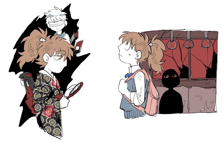 「ここでまたクロスオーバー5年生とホラゲでも掲げておこう 」|屋敷下僕たっくん🧦のイラスト