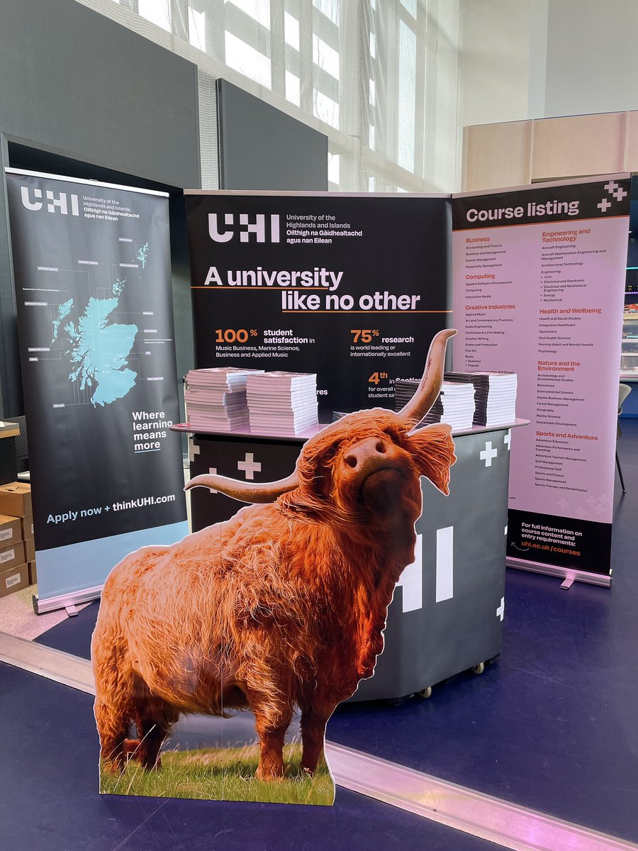 All set up at UCAS Lanarkshire!! #thinkuhi