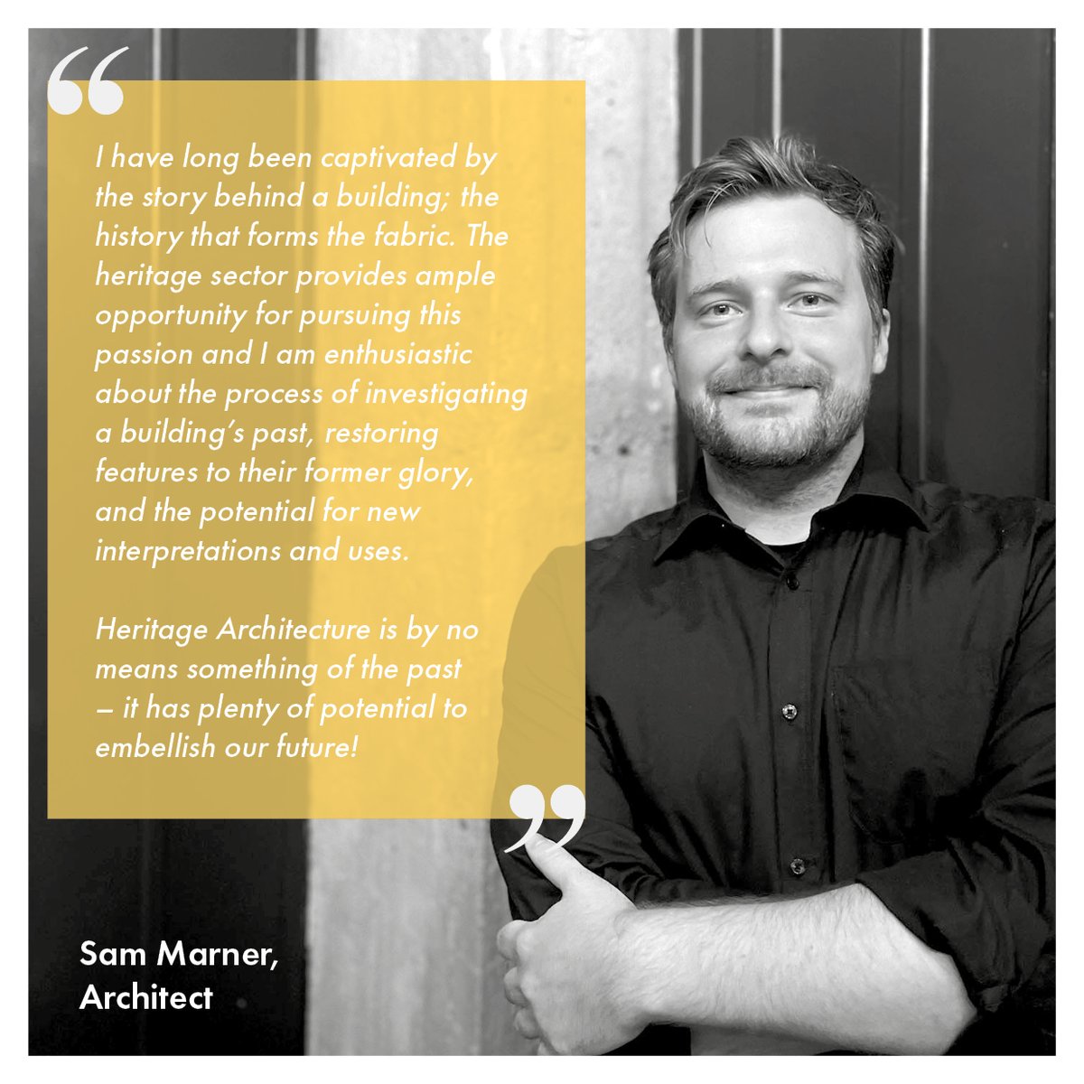 seven_arch's tweet photo. We asked Sam Gill, RIBA CA, Associate and Sam Marner, Architect, what working on heritage buildings means to them!
#improvinglives #enrichingheritage #seven #architecture #mcr #harrogate #leeds #heritagetakeover #heritageopendays #RIBA #ConservationArchitect #ihbc https://t.co/MraVdTdIzS