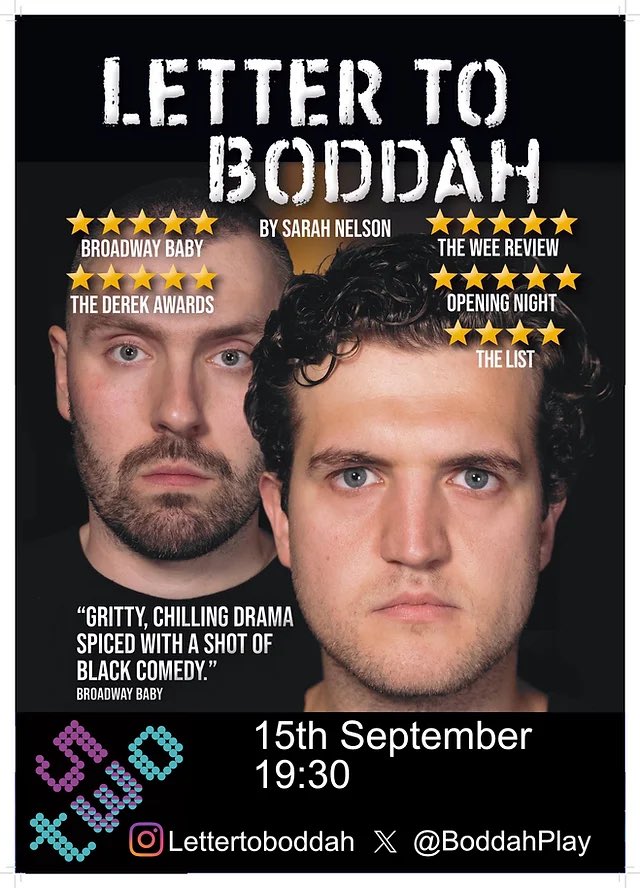 🧵 It’s getting busy in the arches…get it booked!

First; ace <a href="/BoddahPlay/">Letter To Boddah</a> - Letter To Boddah is in for ONE NIGHT ONLY as a part of #Reloaded.

Fresh from <a href="/edfringe/">Edinburgh Festival Fringe</a> this explosive, intense two-hander will have you gripped!

📅 15/9
🎟️53two.com/whatson 
#Mcr #Theatre