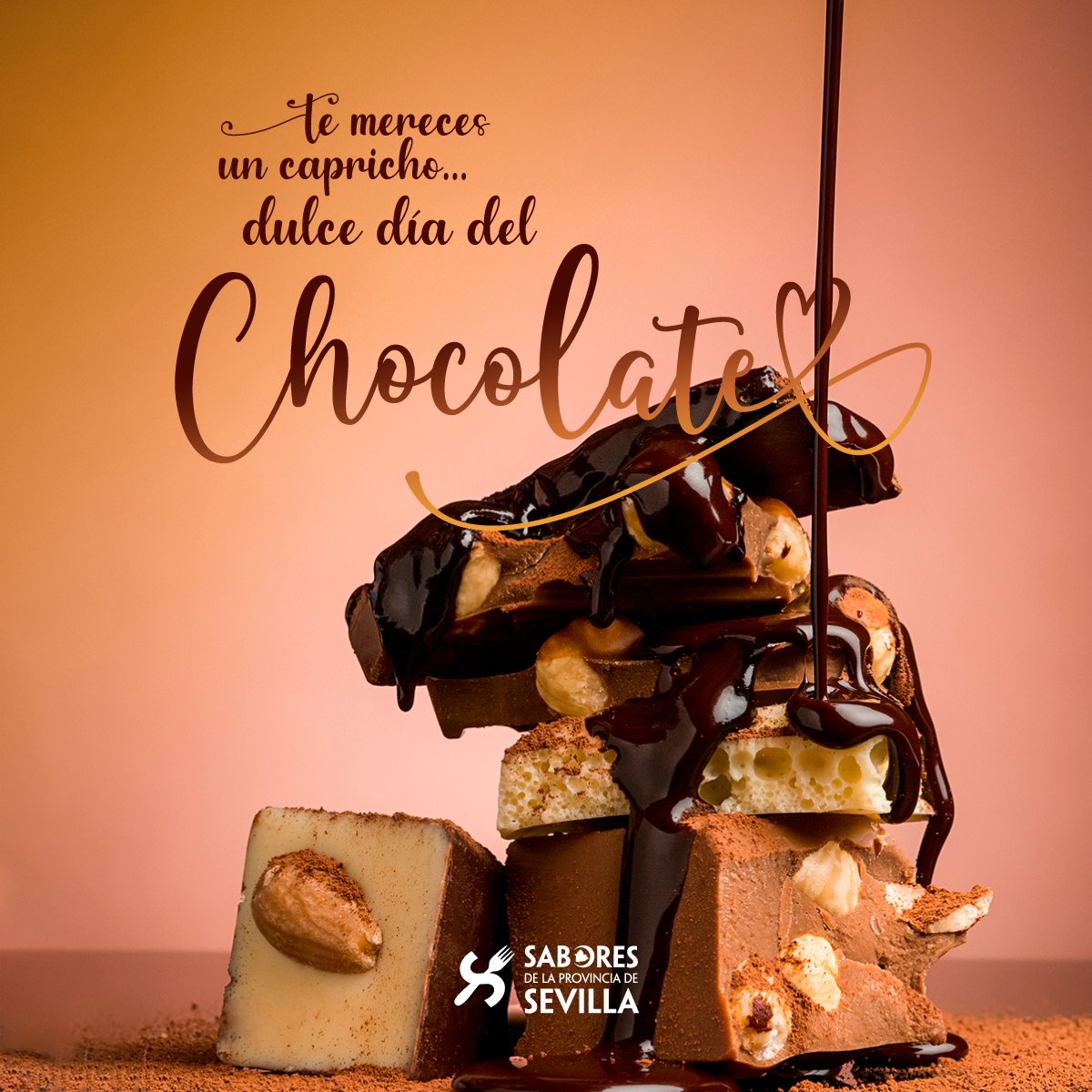 🤤✨ ¡Feliz y dulce #DíaDelChocolate!

🍫 Si eres amante del cacao, ¡date hoy un capricho! En tableta, con frutos secos, en bollería, postres... a ti, ¿cómo te gusta más?

Descubre empresas de #SaboresDeLaProvinciaDeSevilla con las que poder endulzarte: prodetur.es/prodetur/www/s…