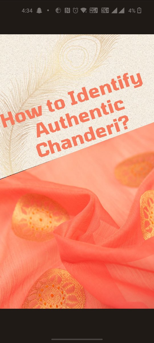 artisansaga's tweet photo. Chanderi Craft, known for its timeless elegance and exquisite craftsmanship, has captured the hearts of textile connoisseurs worldwide. To ensure you're getting the real deal, here's a guide on how to spot the authenticity of Chanderi fabric https://t.co/Q2cTPCkGSi