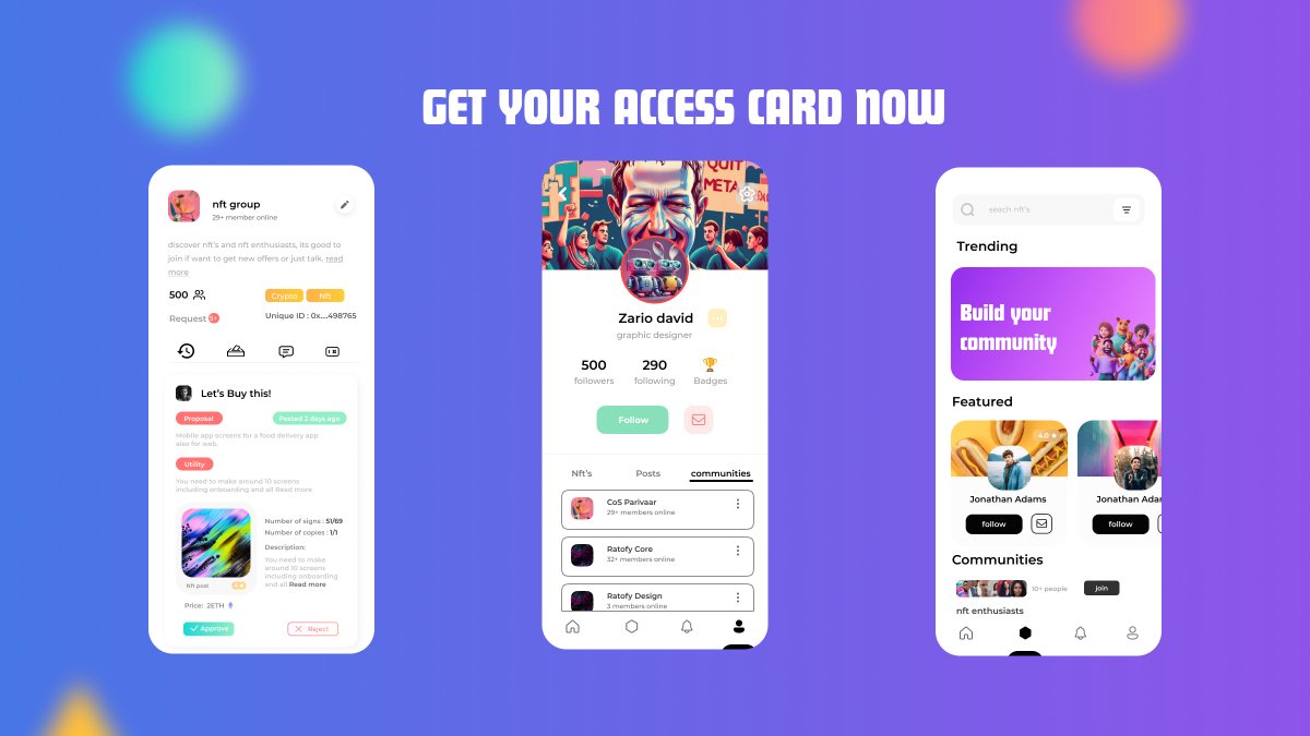 Link to get your access card to Ratofy, available soon.