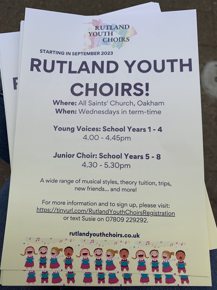 Our first rehearsals are today in All Saints’ Oakham! It’s an open session, so do come along and find out what we’re about - no advance registration or payment required. We hope to see you there! @ArtsforRutland @GHRRutland @rutlandcouncil @oakhamnubnews @DiscoverRutland