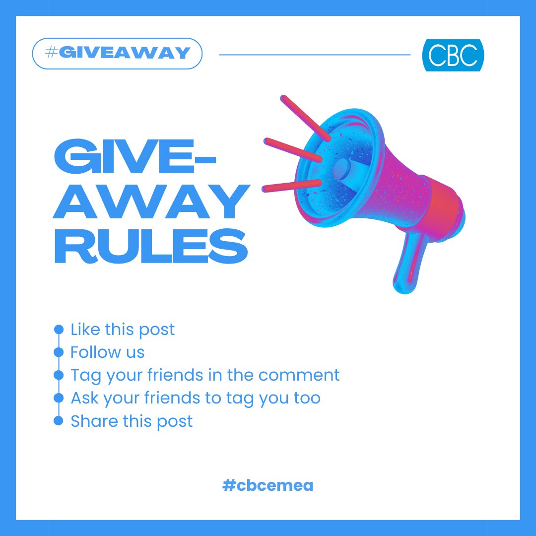 CBCemea's tweet photo. 🎉WEEKLY GIVEAWAY ALERT!🎉
We're spreading joy and excitement by giving back to our community every week.
📢Winners will be announced every Friday of the week.
For this week, we will be giving out up to #3,000 airtime to our top winner!🎁
#cbcemea #giveaway #community https://t.co/Vx9qk8v1RG