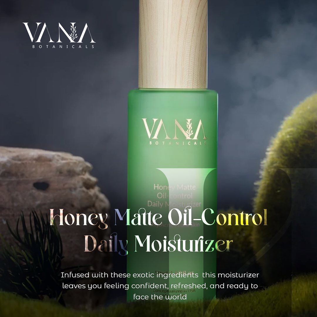 Leave oily skin in the dust with our honey matte oil control daily moisturiser!
Ready to slay all day? Try it out today!

#DiscoverVana #BotanicalBliss #skincareroutine #skincareproducts #VanaBotanicals #oilcontrol #moisturizer #hydratedskin #hydrated #healthyskinfood #moisturize