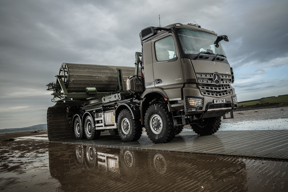 HeavyTorque's tweet photo. Anglesey-based FAUN Trackway, have turned to Mercedes-Benz for their specially built eight-wheeler.
https://t.co/UZotJJfba5
@FAUNTRACKWAY @MercedesTruckUK @HiabOfficialUK
#HeavyTorque #HeavyTorqueMagazine #TransportNews #FaunTrackway #MercedesBenz #Hiab #Arocs https://t.co/eFooxnhPQh
