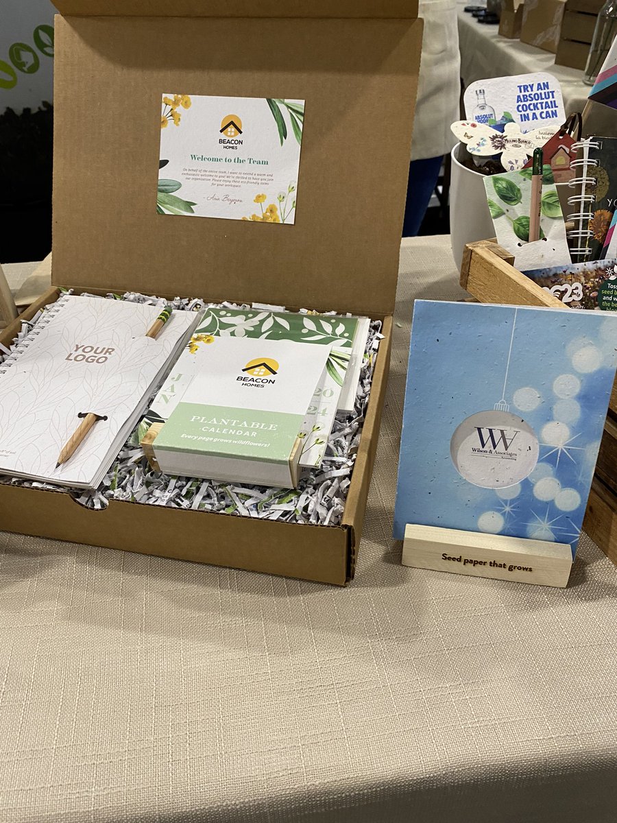 SaraLav_ASI's tweet photo. Curated gift sets with recycled and upcycled elements from @botanicalpaper #sustainability #PPPCNatcon https://t.co/BBgLxNQaF7