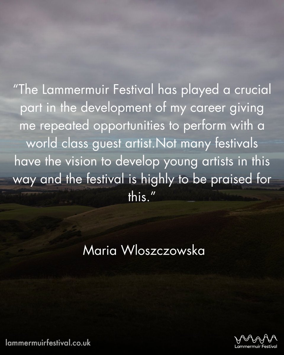 Thank you Maria Wloszczowska for your words of support for our vitally important festival! If you're able, please tell us what #LammermuirFestival means to you! Tweet us @LammermuirFest copying in @creativescots @iain_munro @AngusRobertson @ChristinaSNP lammermuirfestival.co.uk/news-lammermui…