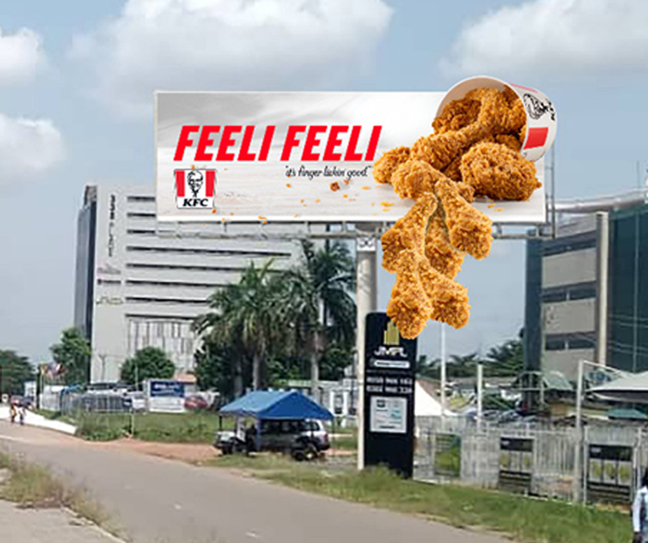 It's Giveaway Time!!! 💥 Have you seen our gigantic mouth-watering billboard yet? 😍 🙌 Comment below the exact location and add the hashtag #KFCFeeliFeeli to make it valid. One correct answer will be picked at random and will get a 9-Piece Chicken Bucket.