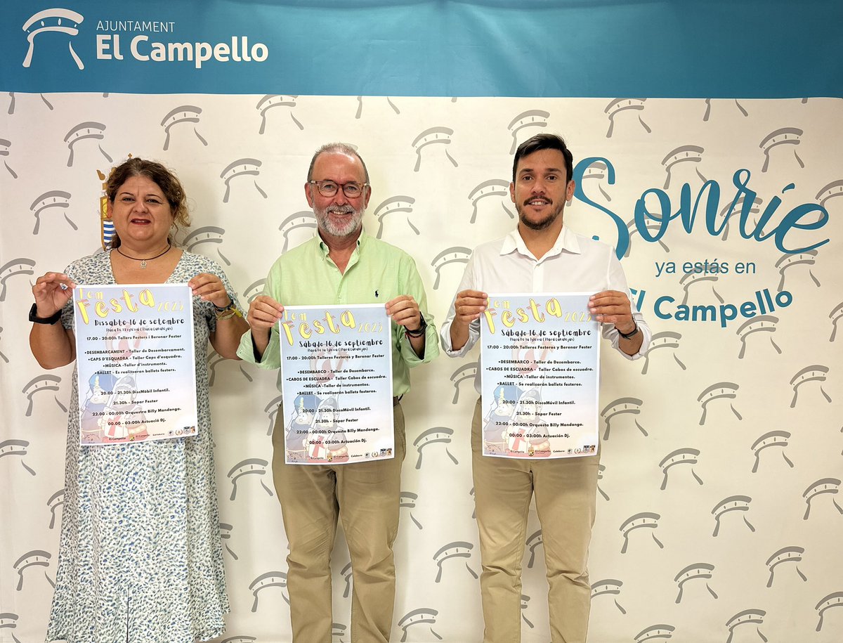 ElCampelloAyto's tweet photo. 🥳🤩El dissabte, nova edició de #FemFesta #ElCampello #MiC23 en la plaça de l'Església @JuanjoBerenguer @festesCampello Lee AQUÍ completa la noticia 👉🏻 https://t.co/qwIrOTRR9r https://t.co/2CyYKEeTQN