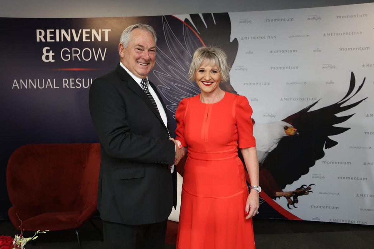 MomCorpZA's tweet photo. Today we celebrate historic high results from outgoing Hillie Meyer as he hands over the baton to our new Group CEO Jeanette Marais.

▶Visit https://t.co/PDckK1vZjZ to replay the #MomMetAnnualResults2023 and for a detailed view of the reporting documents.

#SuccessTogether https://t.co/XCSAlYevV6