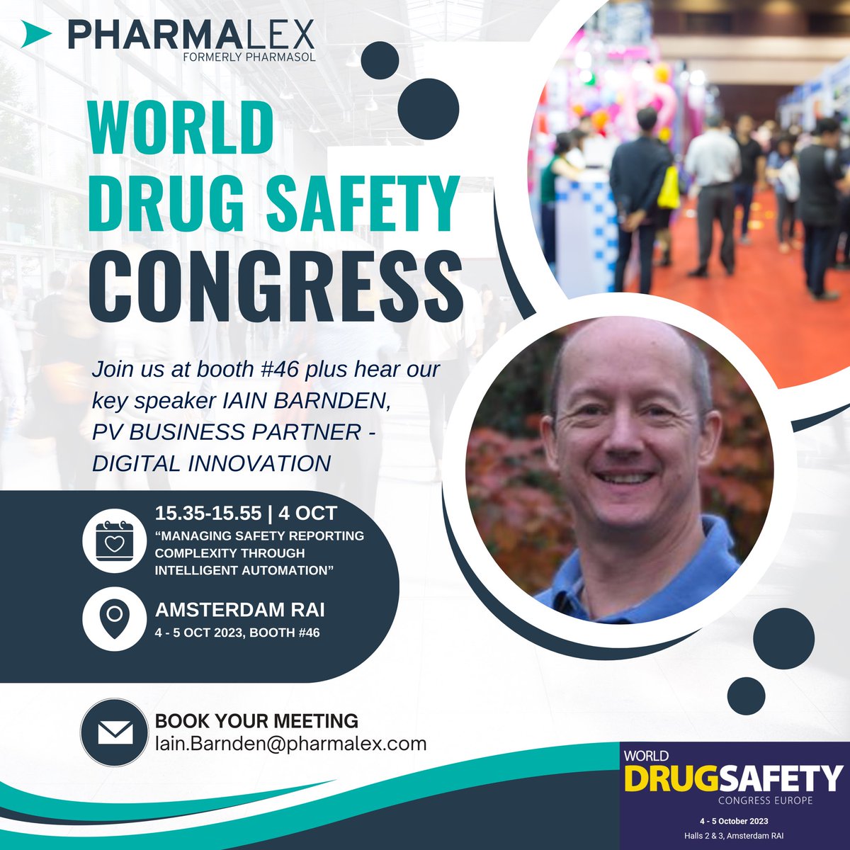 pharmasol's tweet photo. 📢 We're heading to #WDSCEurope!  Our team will be at booth 46 to explore automating and optimising your business-critical PV processes. 

Presentation:  📅 Wed 4 Oct  🕓 15:35 - 15:55 💬 "Managing Safety Reporting Complexity Through Intelligent Automation" 
See you there! https://t.co/PI4elM9ehO