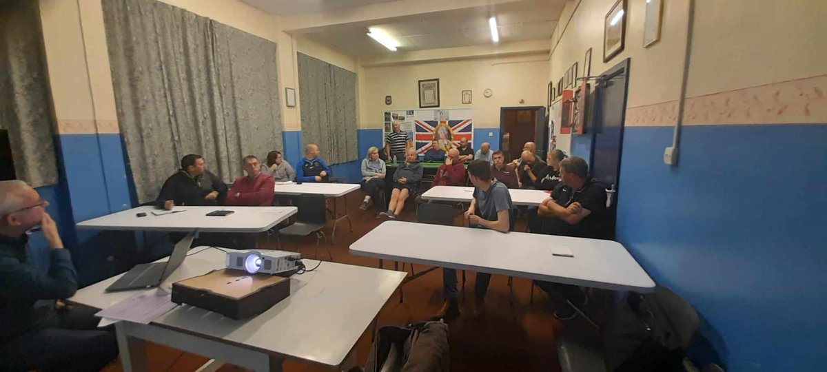 BandsForum2010's tweet photo. Last night Londonderry Bands Forum Co-Ordinator Stephen Porter, North West Cultural Partnership CEO Brian Dougherty and Omagh Outreach Worker Geoff Mosgrove facilitated an important and productive funding workshop at Omagh Cultural Hub. @OmaghHub22 https://t.co/145FrKNDmw