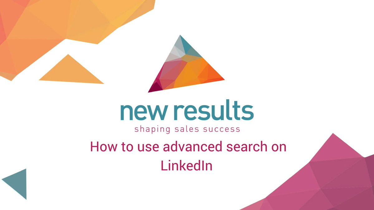 Try This This Week ✨ 

In this video, Nevil explains how to use advanced search on LinkedIn. Watch below. buff.ly/44fvwy2 

#LinkedIn #TrainingVideo #FreeResource #AdvancedSearch