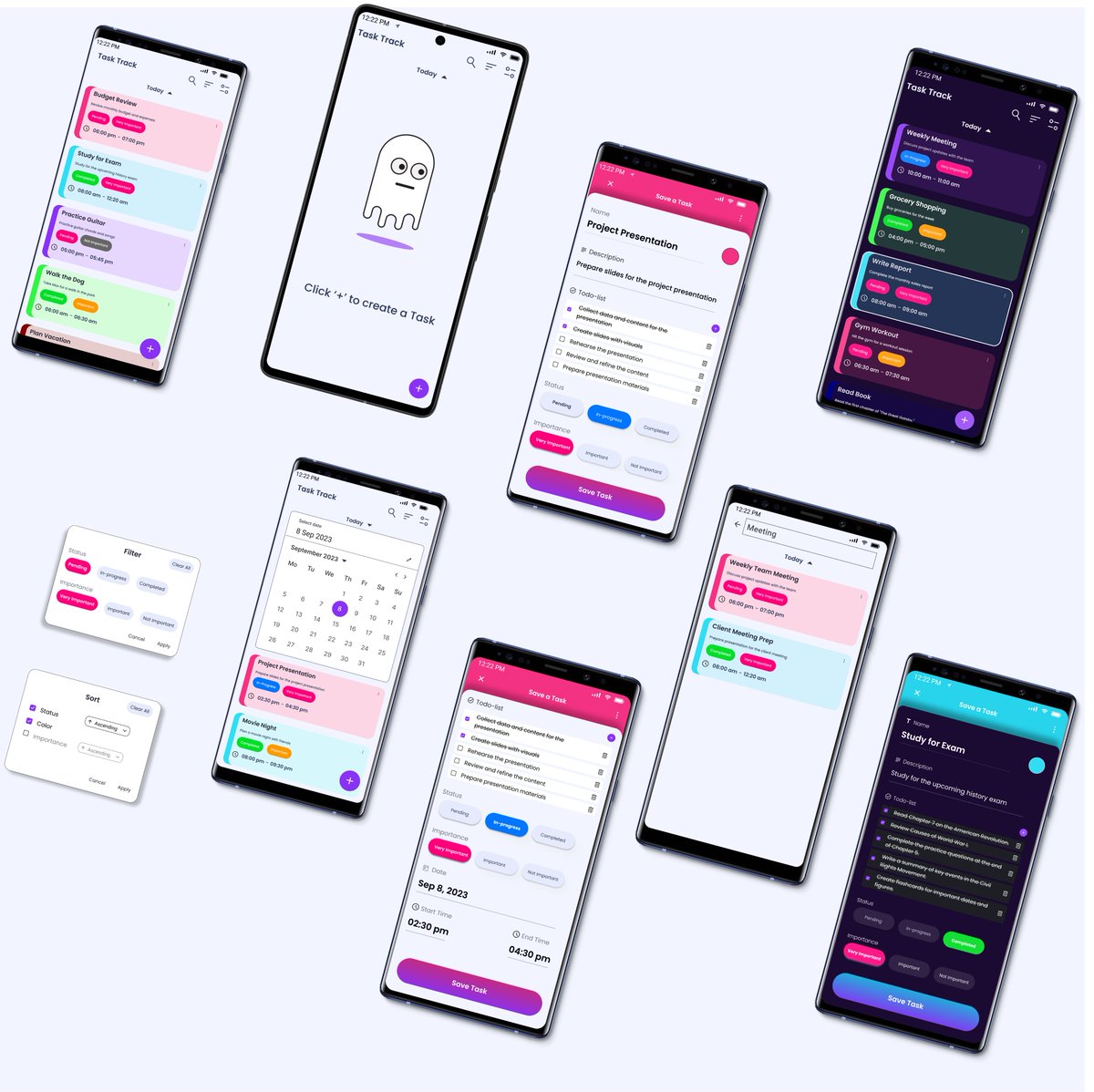 lifeupgradeapps's tweet image. Key Features of Task Track App:  
• Organise your tasks by date using Calendar  
• Add Status and importance to the task
• Sort, Search, and Filter tasks to focus on the most important tasks 
play.google.com/store/apps/det…  
#tasktrack #calendar #task #app #AdFree #productivity