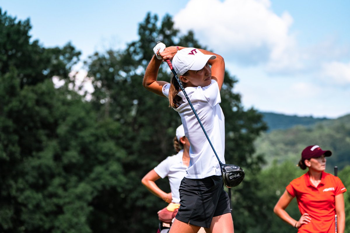 HokiesWGolf's tweet photo. We’ll have three making their Tech debuts this weekend in Michigan 🤩🦃⛳️

🦃 Emily Mathews
🦃 Valentine Delon
🦃 Katherine Lemke https://t.co/XiTcGrj7QI