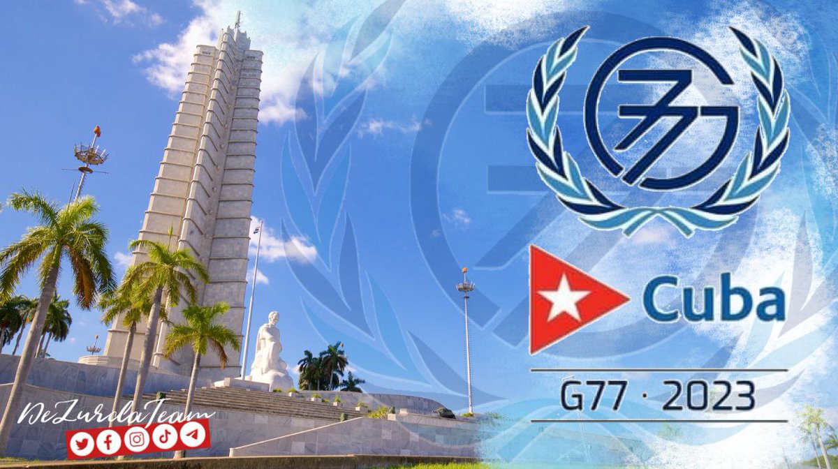 La Plaza de la Revolución se engalana con motivo de la Cumbre G77 y China. Otro gran acontecimiento en nuestro pequeño y asediado país
#CumbreG77
#DeZurdaTeam