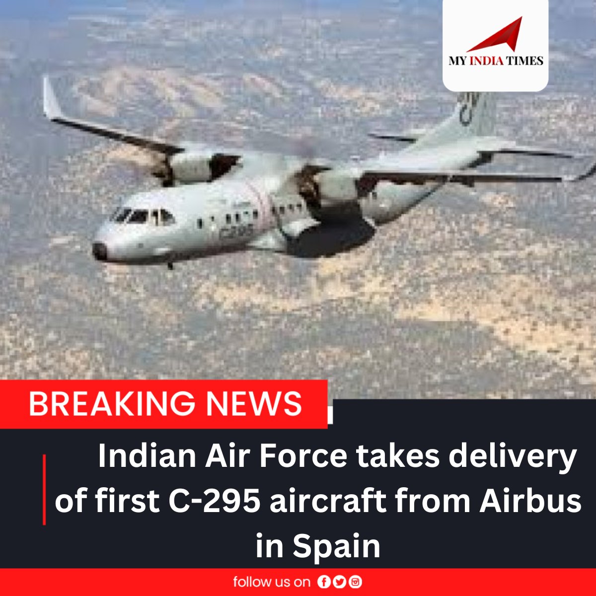 The Indian Air Force proudly welcomed its first C-295 aircraft from Airbus in Spain, bolstering its transport capabilities. This milestone signifies a significant leap in India's defense infrastructure. #IndianAirForce #C295 #Airbus #DefenseMilestone #AircraftDelivery